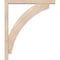 Ekena Millwork Thorton Block Smooth Bracket w/ Offset Brace, Douglas Fir, 3 1/2"W x 22"D x 26"H BKT0402X22X26THR05SDF - alternate 3